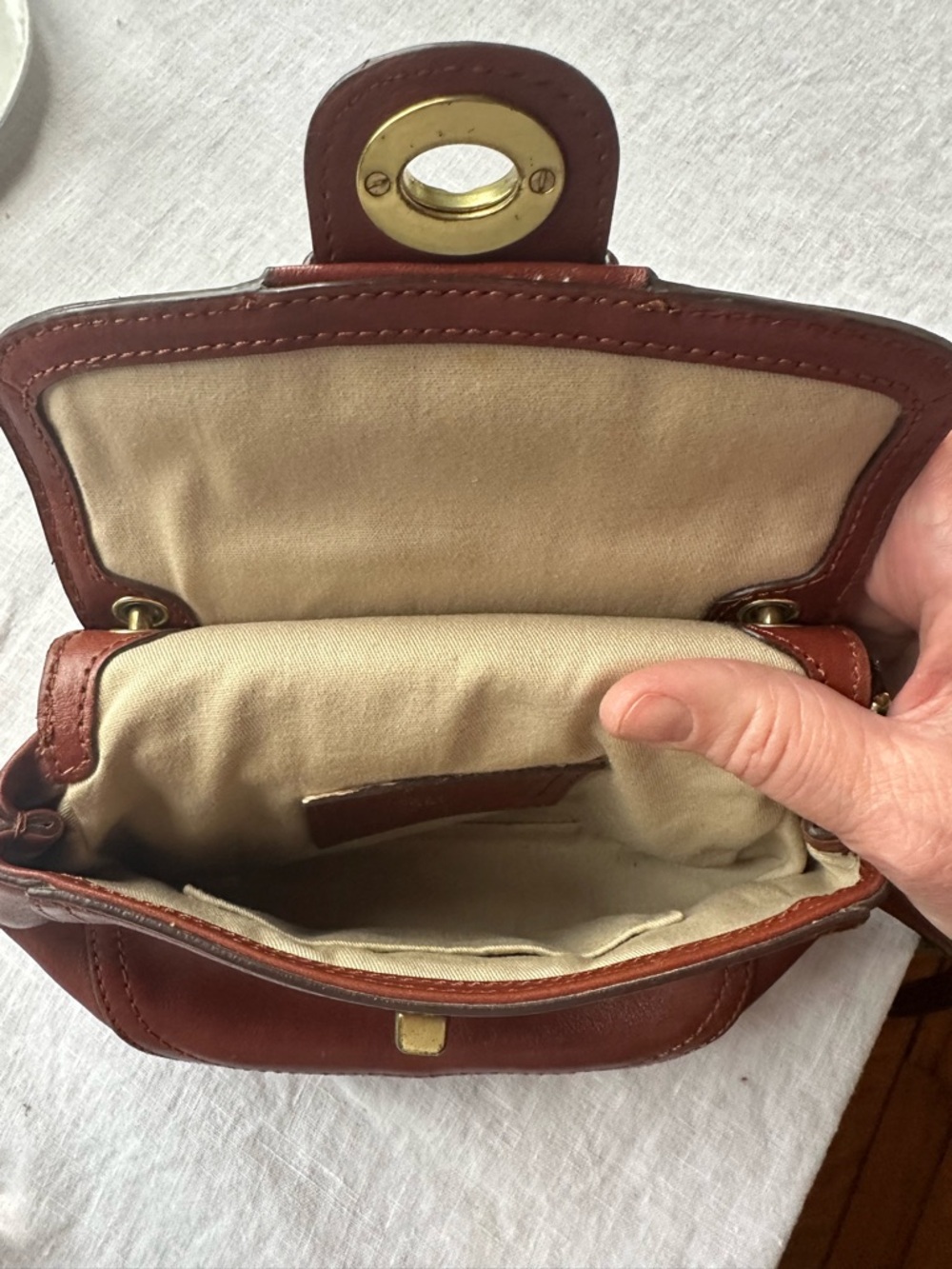 Vintage Coach Willis Mini Crossbody Bag Brown. - Picture 3 of 4